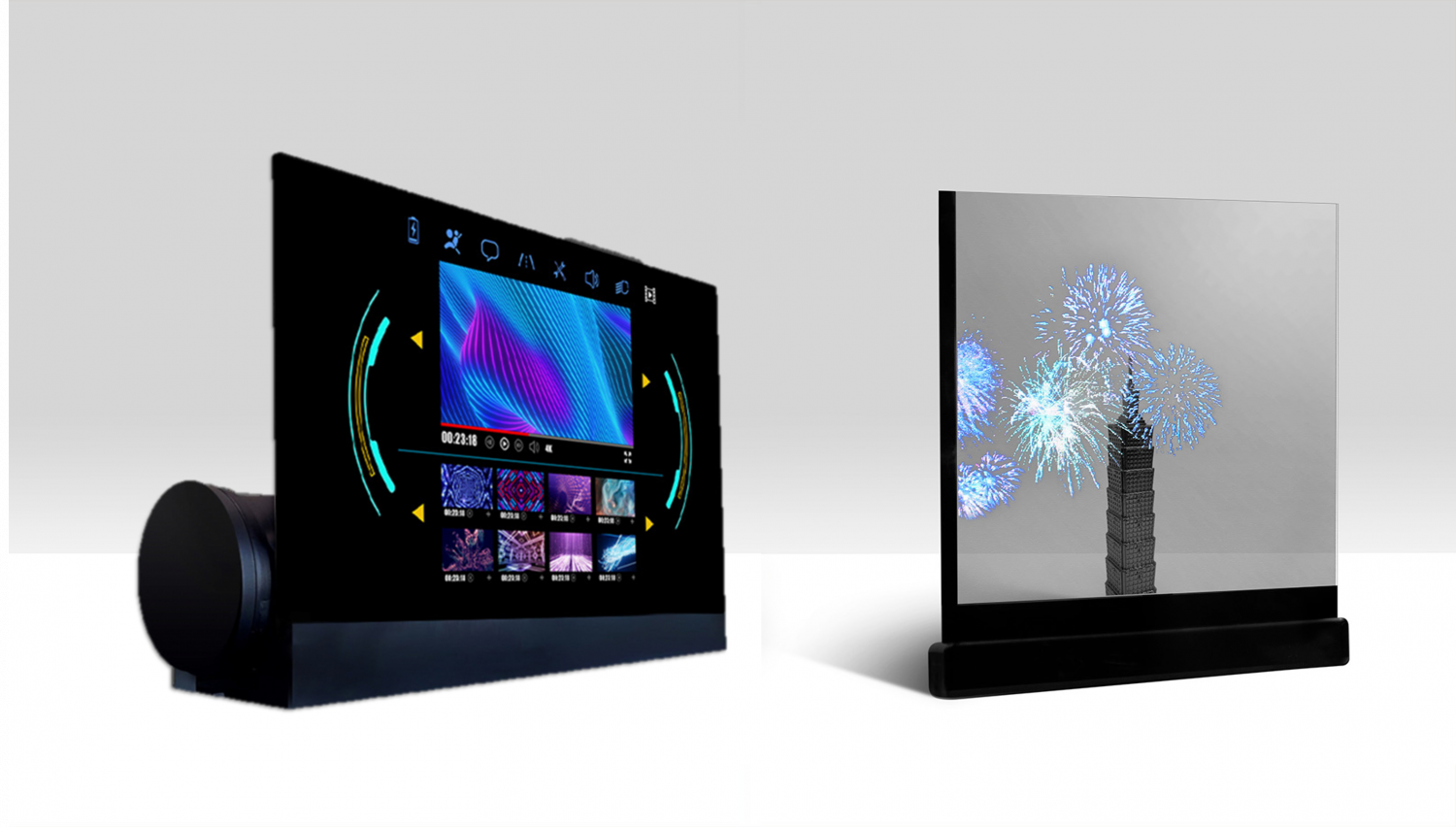 可卷式、折迭性、高透明